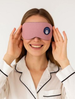 Маска для сна гелевая "Texture", pink