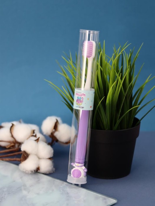 Зубная щётка для взрослых iLikeGift &quot;Cosmonaut smile&quot;, purple (21 см) 