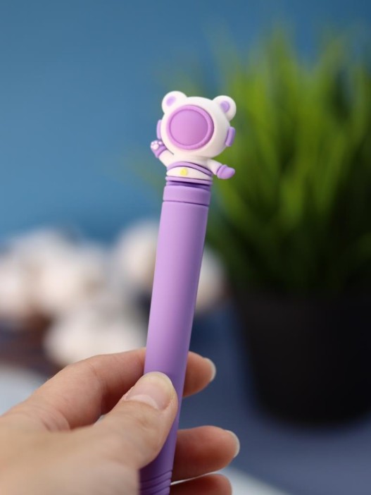 Зубная щётка для взрослых iLikeGift &quot;Cosmonaut smile&quot;, purple (21 см) 