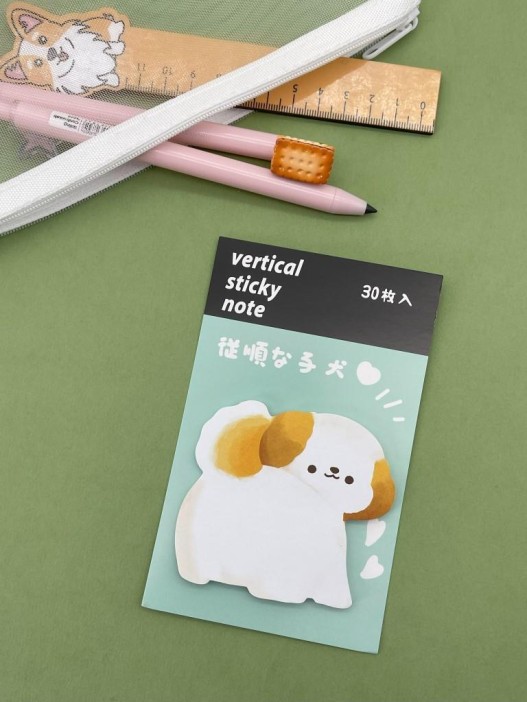 Блок стикер для записей &quot;Dog tail&quot;, green 