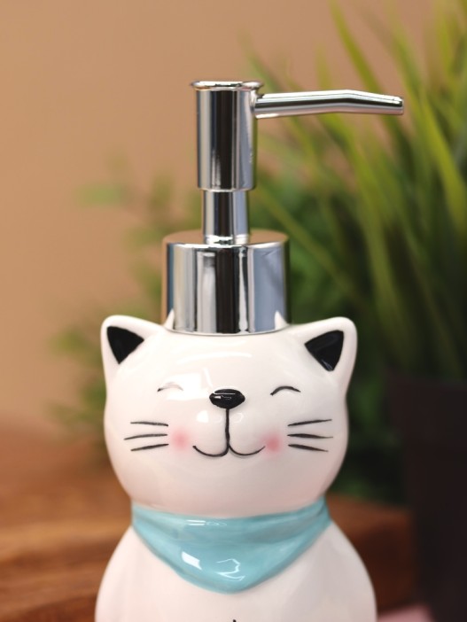 Дозатор для жидкого мыла iLikeGift «Cute cat», 190 мл 