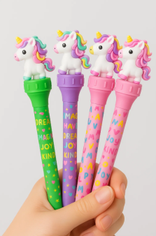 Ручка с поворотным механизмом "Colorful unicorn", mix