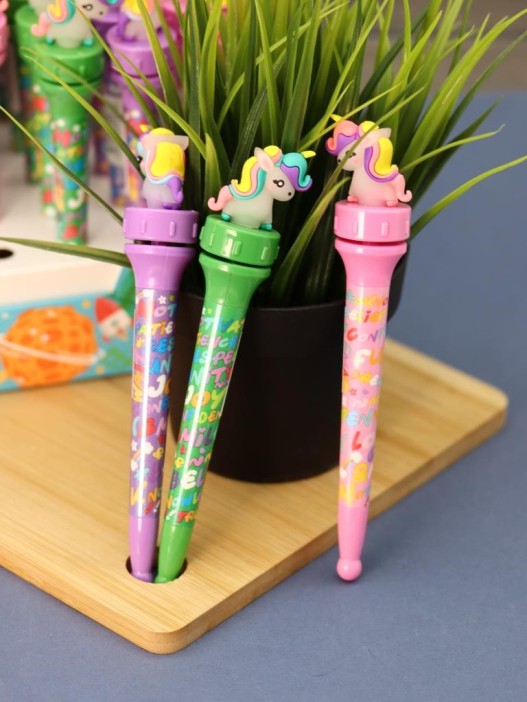 Ручка с поворотным механизмом &quot;Colorful unicorn&quot;, mix 