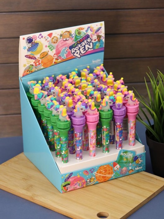 Ручка с поворотным механизмом &quot;Colorful unicorn&quot;, mix 