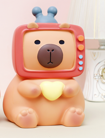 Копилка «Capybara TV», brown (17,3 см), пластик 