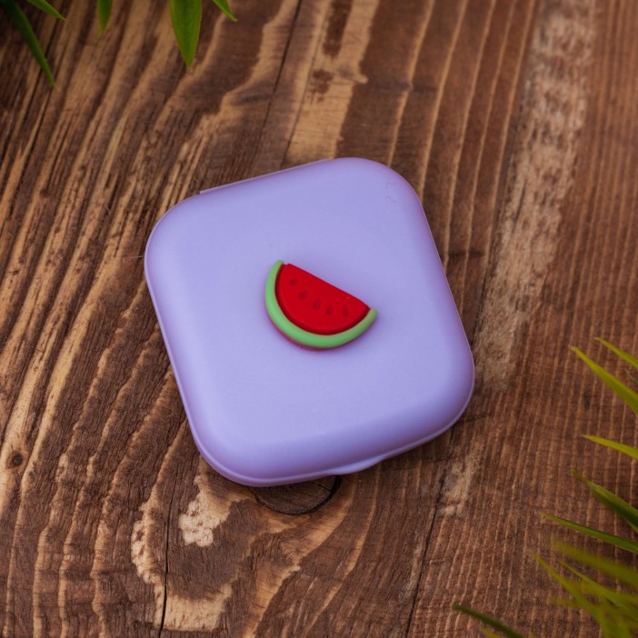 Контейнер для линз "Mini Watermelon", blue 