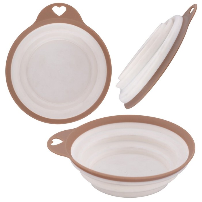 Складная миска для домашних животных &quot;С собой&quot; (14x4см, 350мл) 