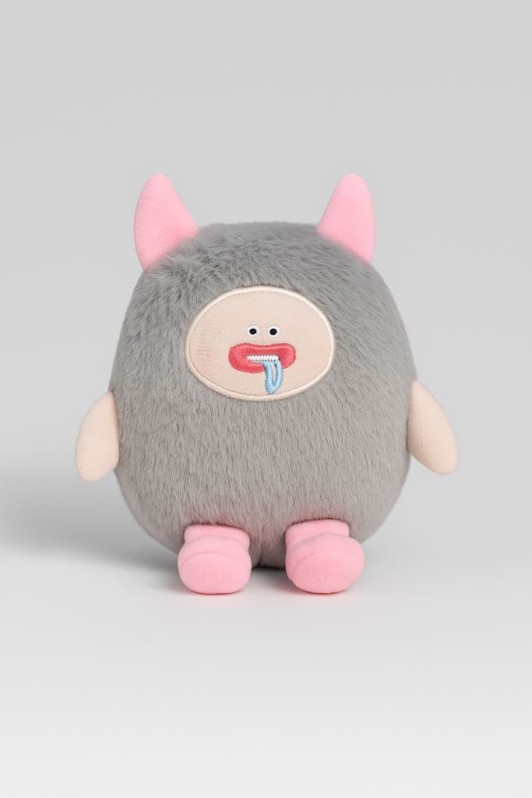 Плюшевый брелок "Minimonster", grey 