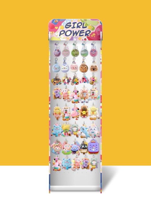 Стойка с крючками "Girl power" + комплект зеркал и брелоков 