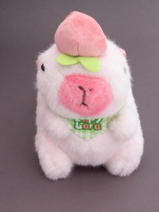 Плюшевый брелок "Peach capybara", pink 