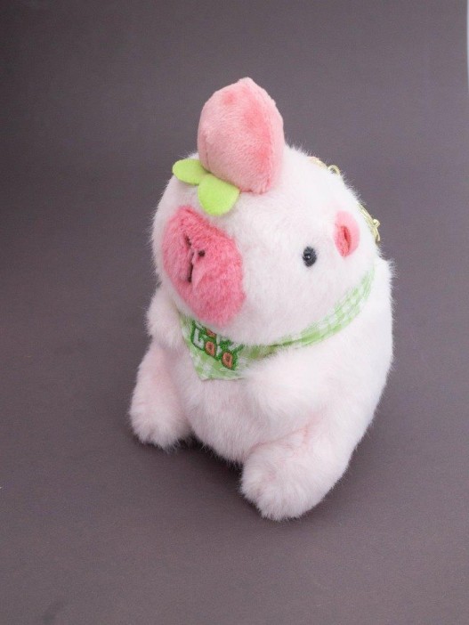 Плюшевый брелок "Peach capybara", pink 