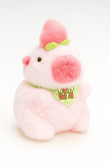 Плюшевый брелок "Peach capybara", pink