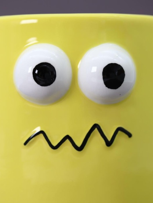 Кружка керамическая «Weirdo», yellow, 360 ml 