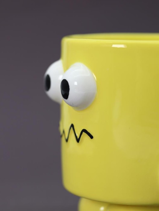 Кружка керамическая «Weirdo», yellow, 360 ml 