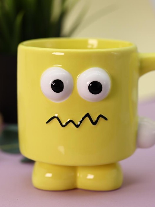 Кружка керамическая «Weirdo», yellow, 360 ml 