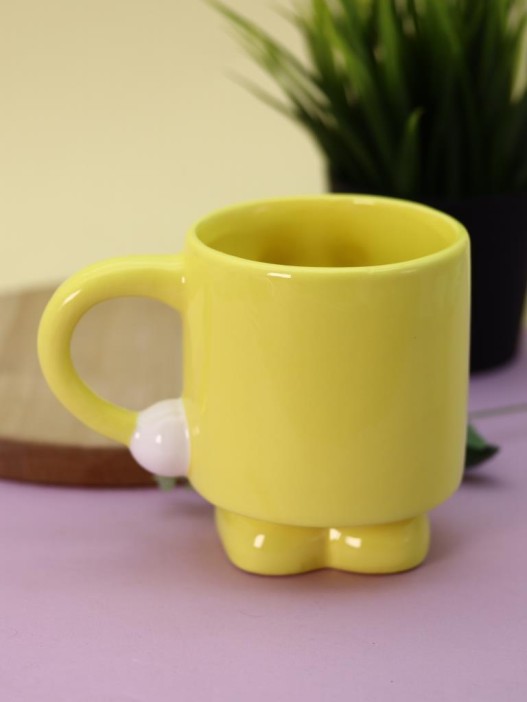 Кружка керамическая «Weirdo», yellow, 360 ml 