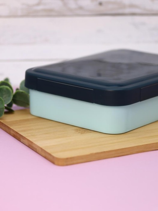 Ланчбокс &quot;ENJOY LIFE&quot;, blue (ложка+вилка), 1250 мл 