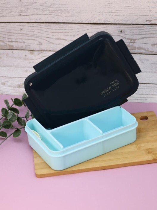 Ланчбокс &quot;ENJOY LIFE&quot;, blue (ложка+вилка), 1250 мл 