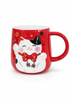 Кружка «Lucky cat», red
