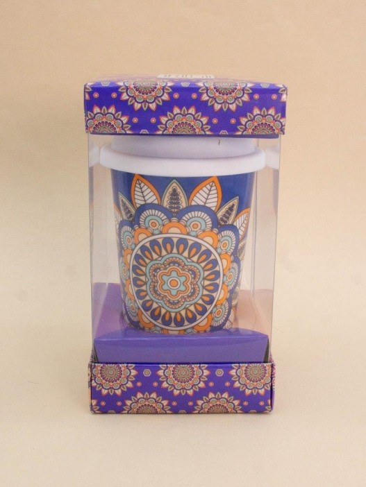 Стакан керамический «Ornament», purple (400 ml) 