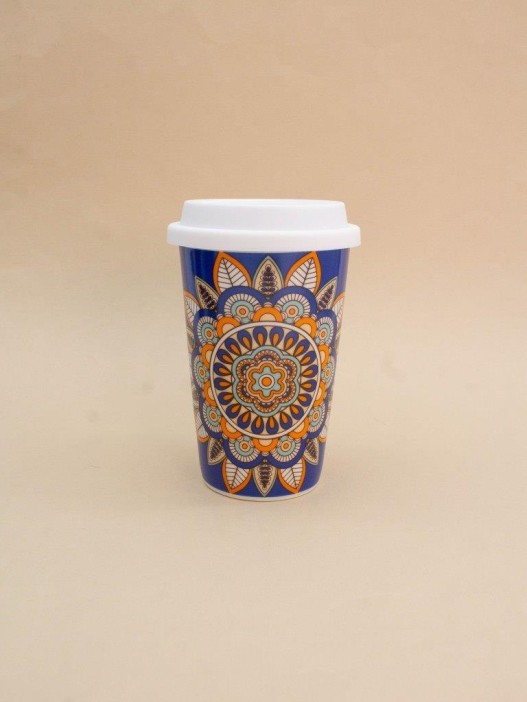 Стакан керамический «Ornament», purple (400 ml) 