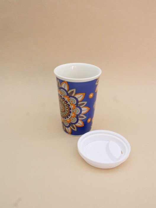 Стакан керамический «Ornament», purple (400 ml) 