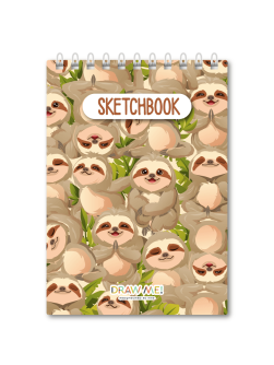 Скетчбук DRAW ME! «Ленивая атмосфера», 14х20 см, плотность 100 г