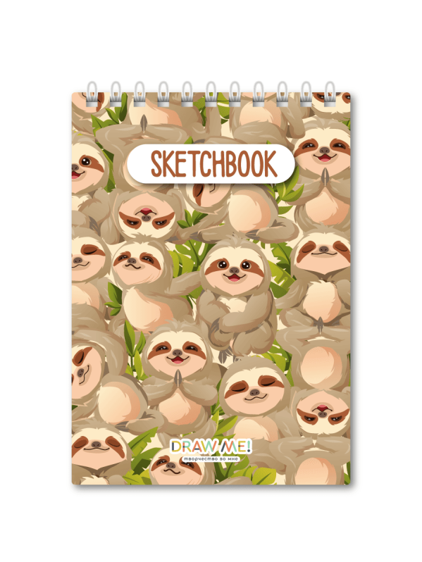Скетчбук DRAW ME! «Ленивая атмосфера», 14х20 см, плотность 100 г 