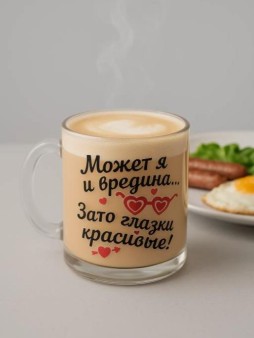 Кружка "Может я и вредина, зато глазки красивые!", 320мл