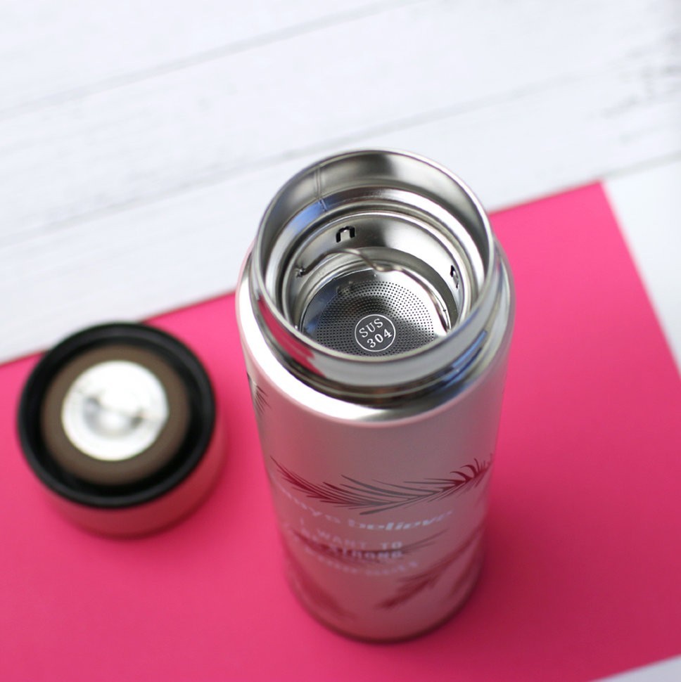 Термос " Always believe", pink (400ml)