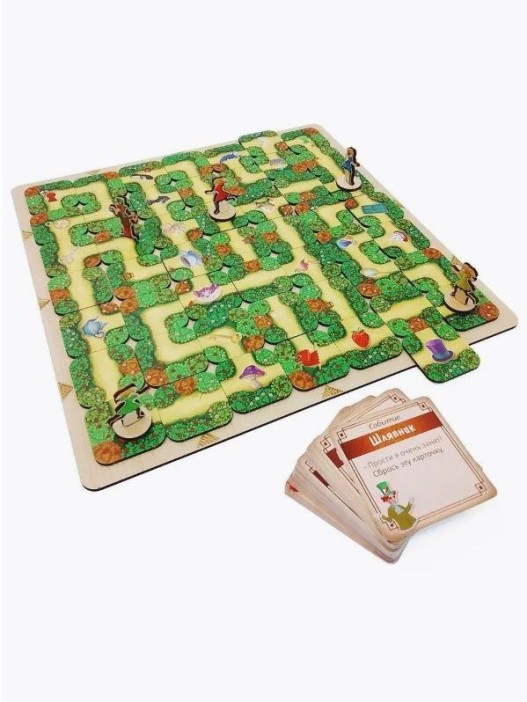 Игра настольная &quot;Лабиринт Алисы. В поисках сумасшедшего шляпника&quot;, ходилка 