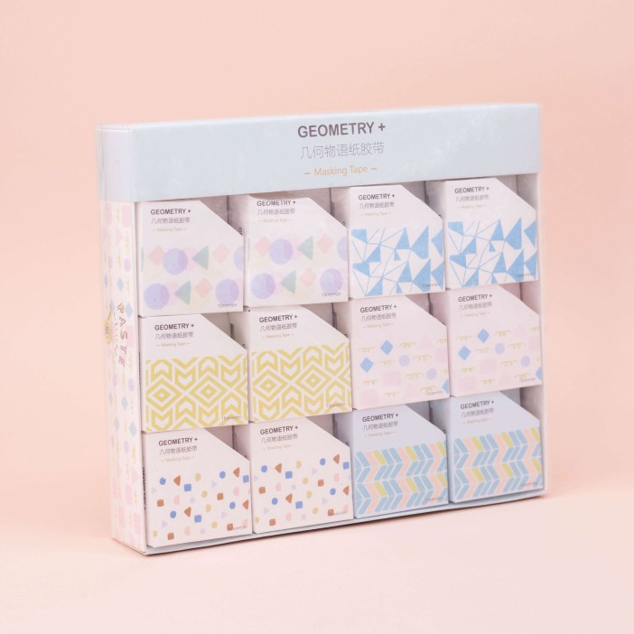 Клейкая лента "Abstraction", mix, шоу-бокс 24 шт. 