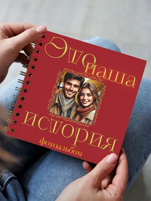 Фотоальбом &quot;Это наша история&quot; (17 х 17 см) 