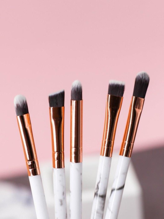 Набор кистей для макияжа &quot;Marble&quot;, 10 кистей, white 