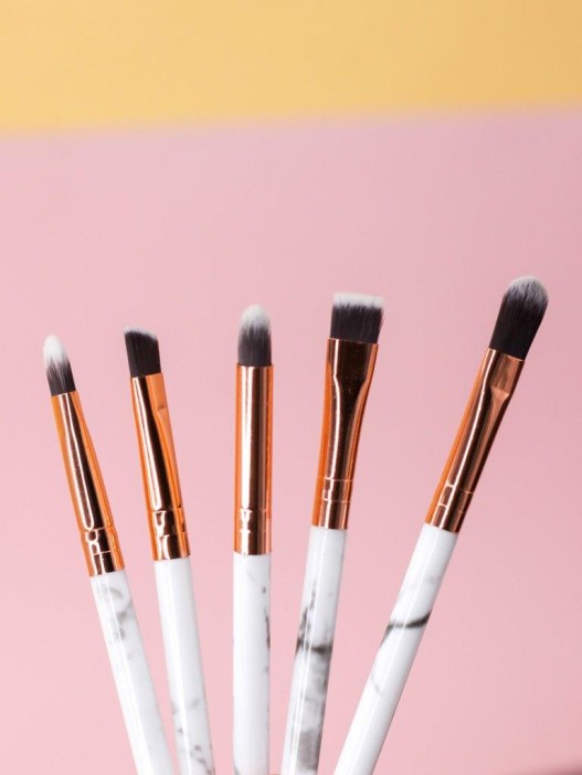 Набор кистей для макияжа &quot;Marble&quot;, 10 кистей, white 