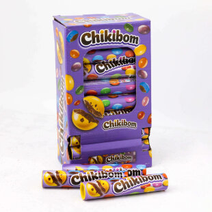 Драже Chikibom с молочным шоколадом, покрытое глазурью, 24шт х 24гр.