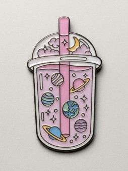 Значок металлический iLikeGift "Space cocktail"