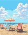 Картина по номерам 40*50 &quot;Пляж&quot; (15 цветов) 