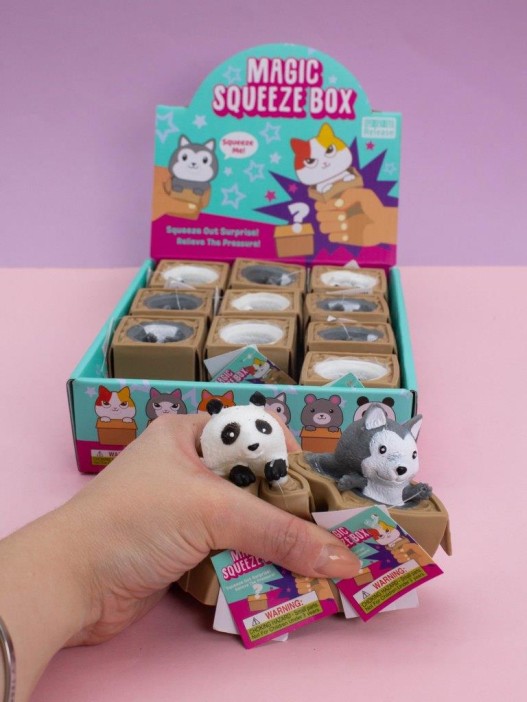 Мялка - антистресс «Magic animal box», шоубокс 12 шт. 