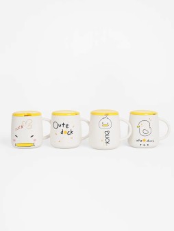 Кружка керамическая "Funny duck looks straight", mix