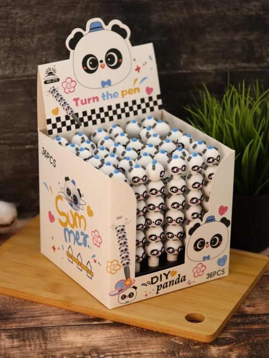 Ручка гелевая  &quot;Summer panda&quot;, blue 