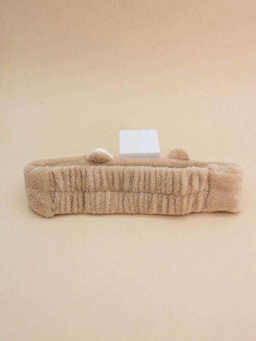 Повязка на голову "Lama face", brown 