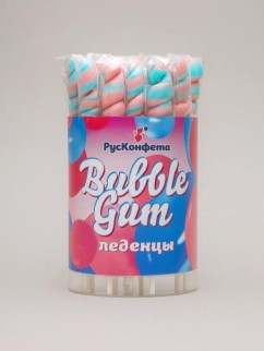 Леденцы-спирали &quot;Bubble Gum&quot; (в тубусе - 25 шт.)