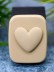 Контейнер для линз «Heart paint», beige 