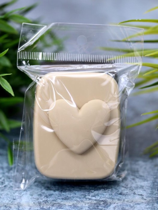 Контейнер для линз «Heart paint», beige 