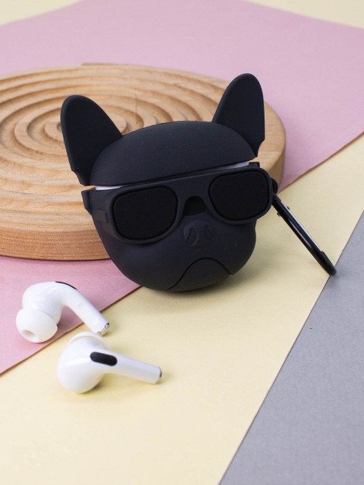 Чехол для AirPods Pro "Cool dog", black 