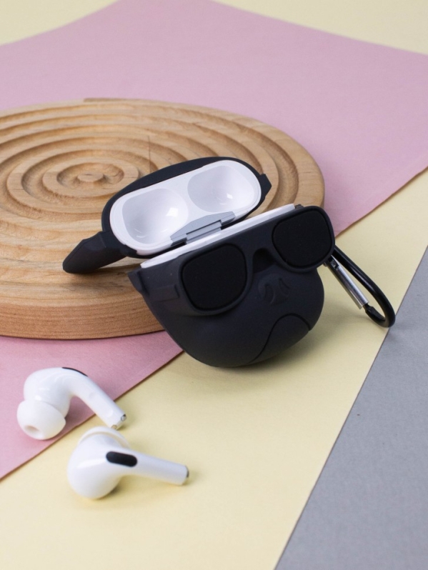 Чехол для AirPods Pro "Cool dog", black