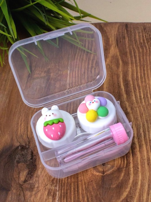 Контейнер для линз &quot;Bright friends&quot;, berry bunny 