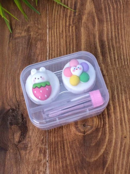 Контейнер для линз &quot;Bright friends&quot;, berry bunny 