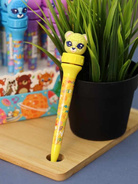 Ручка с поворотным механизмом &quot;Leopard eyes&quot;, mix 